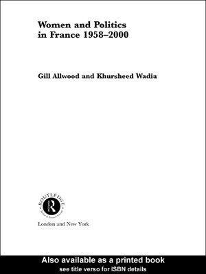 cover image of Women and Politics in France 1958-2000
